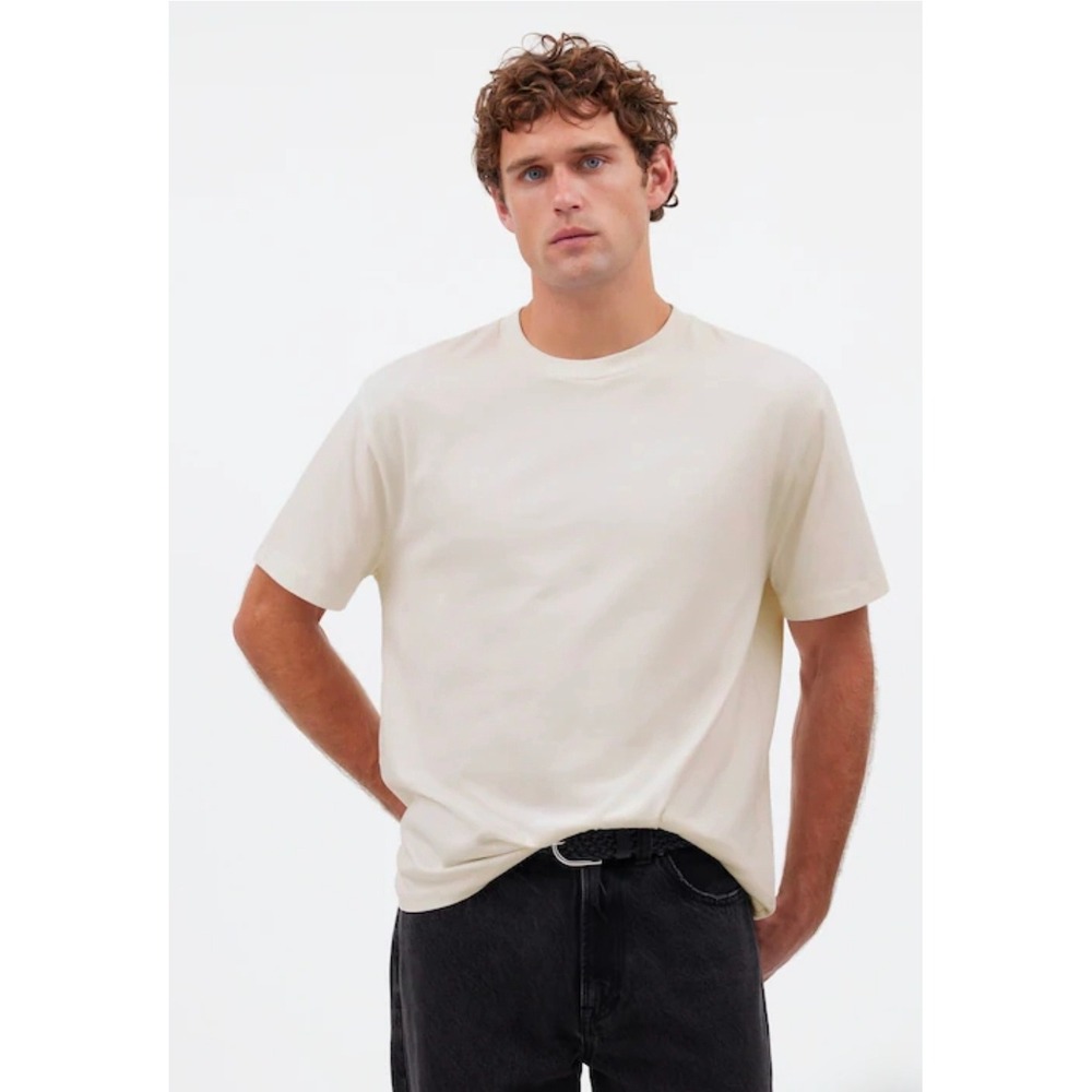 Madewell The Vintage Tee Premium Cotton Crew Neck T-Shirt Soft White Medium Mens